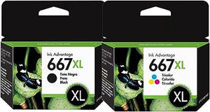 Cartucho HP 667XL negro.