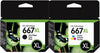 Cartucho HP 667XL negro.