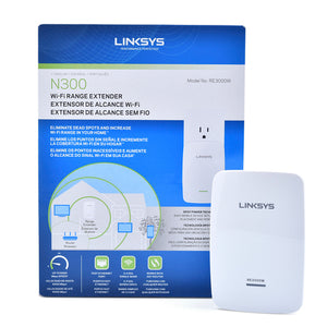 Router Extender LINKSYS WIRELESS-N Range RE3000W - ETHERNET, FAST 802.11b/G/N