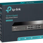 TP-Link TL-SG1016DE - Interruptor inteligente Gigabit de 16 puertos