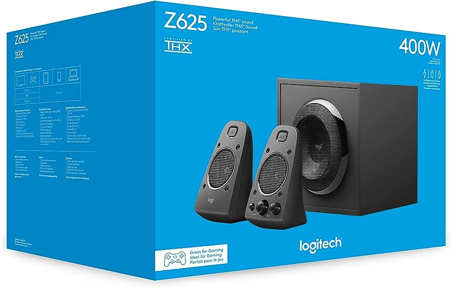 bocina logitech Z625 CON SUBWOOFER Y ENTRADA ÓPTICA