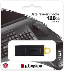 Kingston DataTraveler Exodia 128GB USB 3.2 Flash Drive DTX/128GB