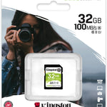 Kingston Tarjeta de memoria SDHC Canvas Select Plus de 100 MB/s de lectura clase 10 UHS-I U1 V10 (SDS2/32GB)