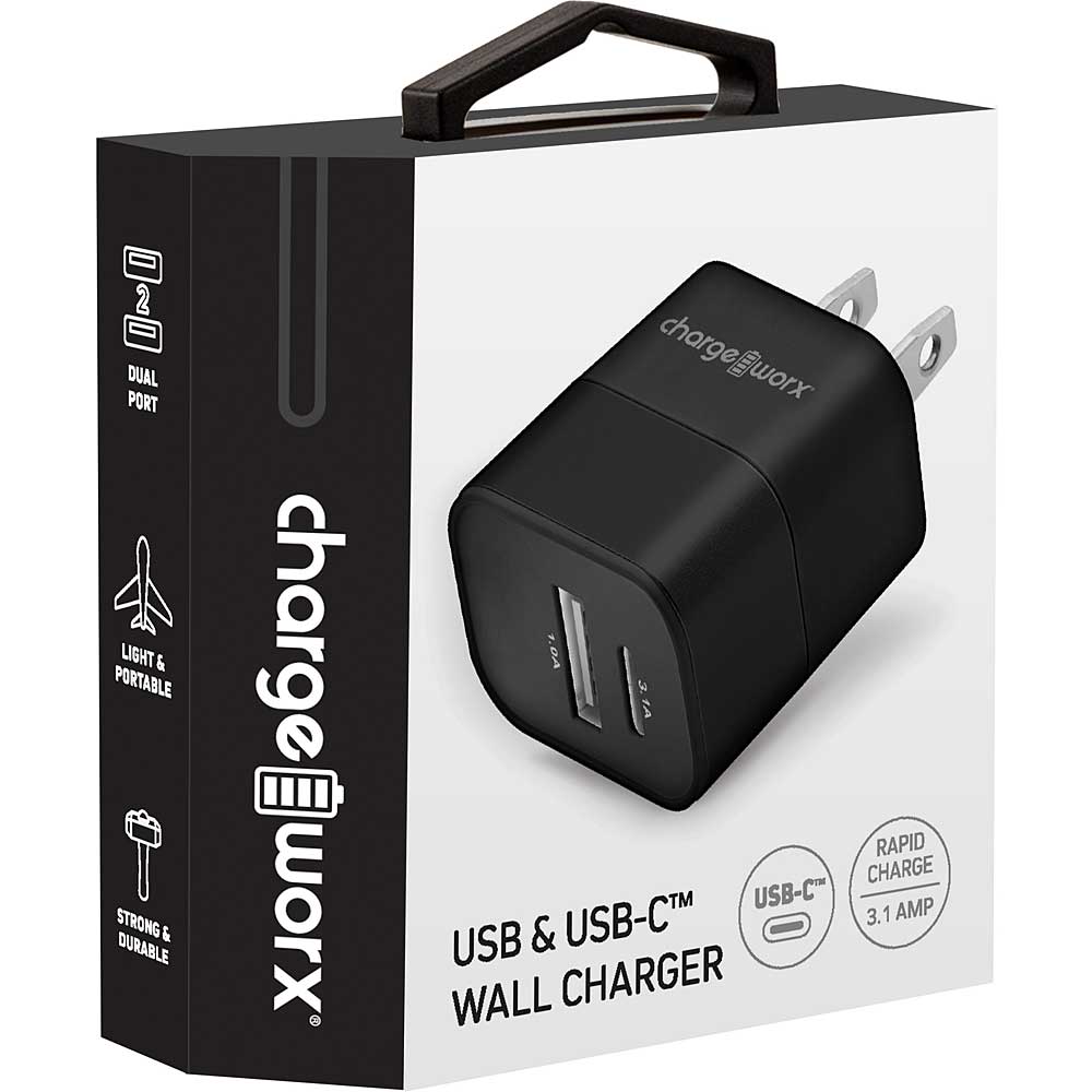 Cargador de pared USB y USB-C