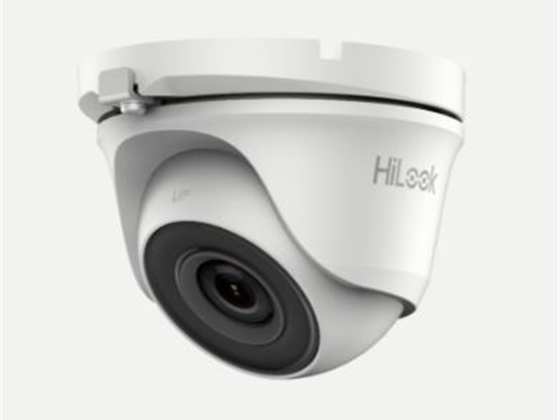 CAMARA DE VIGILANCIA HILOOK, DOMO (TURRET), ANALOGA, 2MP, 20 MTS, IP66, METAL