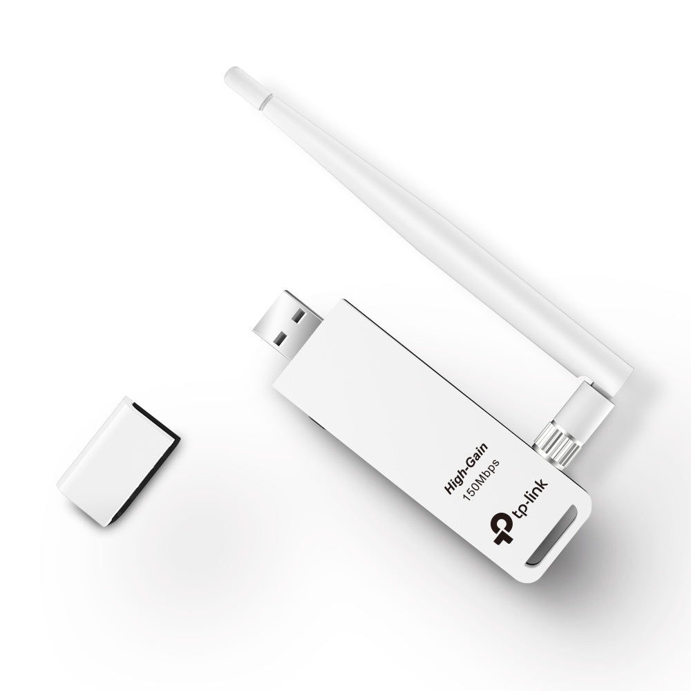 tp-link Adaptador USB Inalámbrico de Alta Sensibilidad a 150 Mbps TL-WN722N