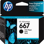 Cartucho de tinta negra original HP 667 | para impresora HP DeskJet 1255, 2700, 4100