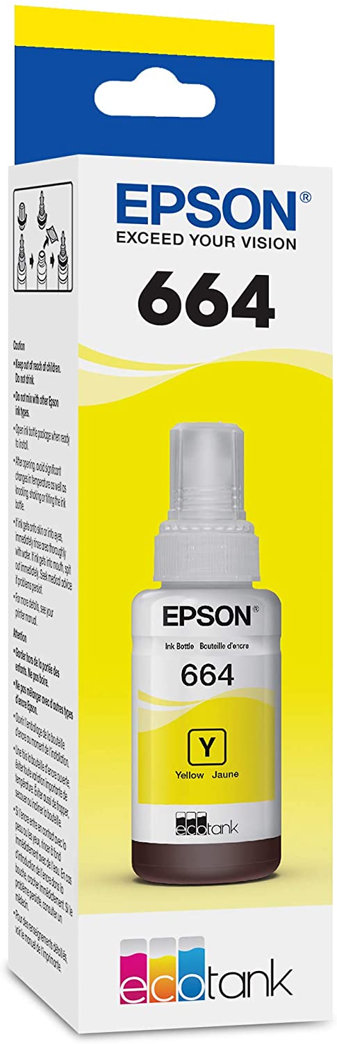 BOTELLA DE TINTA  ORIGINAL, EPSON 664, para L120 / L210 /L220 / L350 / L355 / L555