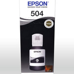 BOTELLA DE TINTA EPSON 504. PARA IMPRESORA L4150, L4160, L6161, L6171, L6191 C11CG23301. Volumen total: 127 ml negra y color de 70ml