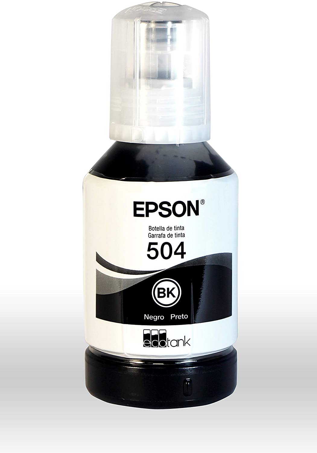 BOTELLA DE TINTA EPSON 504. PARA IMPRESORA L4150, L4160, L6161, L6171, L6191 C11CG23301. Volumen total: 127 ml negra y color de 70ml