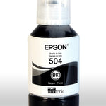 BOTELLA DE TINTA EPSON 504. PARA IMPRESORA L4150, L4160, L6161, L6171, L6191 C11CG23301. Volumen total: 127 ml negra y color de 70ml