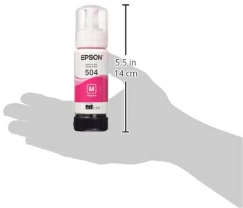 BOTELLA DE TINTA EPSON 504. PARA IMPRESORA L4150, L4160, L6161, L6171, L6191 C11CG23301. Volumen total: 127 ml negra y color de 70ml