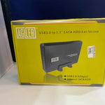 CAJA USB 3.5" AGILER PARA DISCO DURO SATA, USB 3.0.